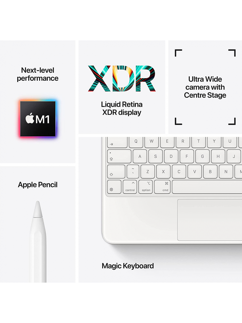 Apple iPad Pro (M1, 2021, 5th Generation, 12.9-inch, Wi-Fi, 128GB) 